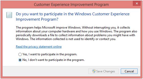 click No and Save Changes